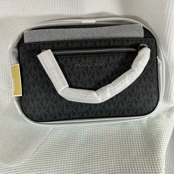 Michael Kors jet set large logo, Crossbody bag black - Picture 6 of 8